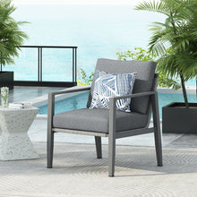Load image into Gallery viewer, Modern Lounge Chair With Rope Accents And Cushions
