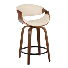 Load image into Gallery viewer, Symphony - Mid Century Modern Fixed Height Counter Stool With Swivel With Round Footrest (Set of 2)
