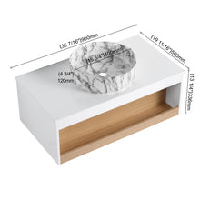 Load image into Gallery viewer, Floating Bathroom Vanity With Vessel Sink
