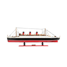 Load image into Gallery viewer, Hand Painted SS United States 1952 Model Boat - Black / Red
