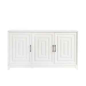 TV Stand For TVs Up To 65", Modern Entertainment Center Media Console Cabinet With 2 Spacious Storage Space