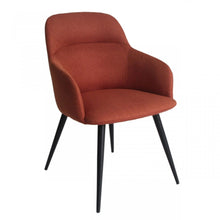 Load image into Gallery viewer, Ergo Modern Dining Chair - Orange / Black / Linen
