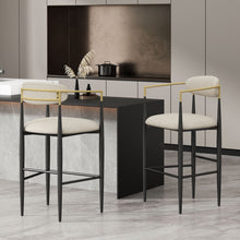 Load image into Gallery viewer, Counter Height Upholstered Barstools (Set of 2)
