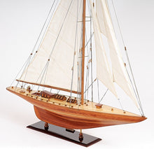 Load image into Gallery viewer, Hand Painted Model Boat Tabletop Sculpture (401996) - Brown
