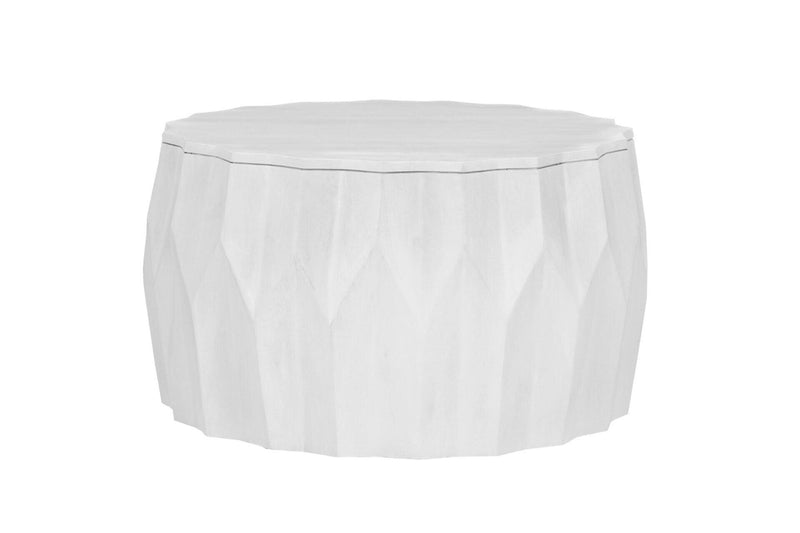 Round Drum Coffee Table (745560) - White