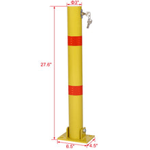 Load image into Gallery viewer, Parking Bollard Pole Barrier With Lock For Car Parking Protection
