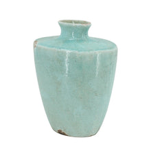 Load image into Gallery viewer, Crackle Glaze Round Table Vase - Aqua
