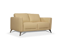 Load image into Gallery viewer, Leather Love Seat - Cream / Black
