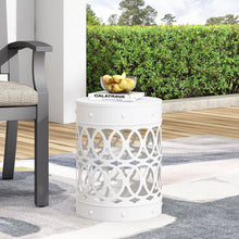 Load image into Gallery viewer, Outdoor Metal Large End Table, Modern Design
