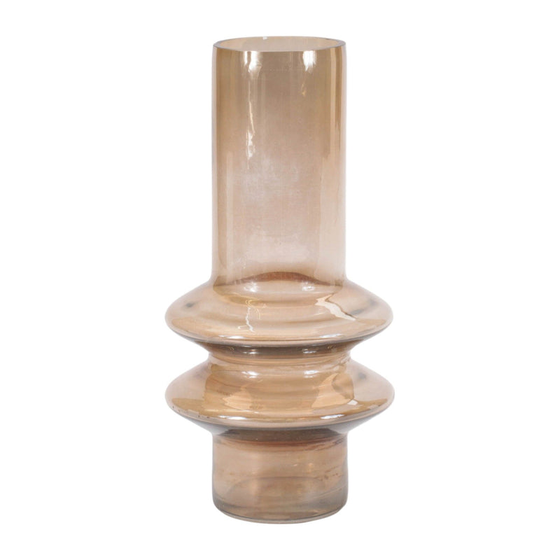 Translucent Cylinder Table Vases (Set of 2) - Taupe