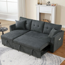 Load image into Gallery viewer, Sectional Sofa Bed L Shaped Sofa Couch Bed With USB Port, Reversible Chaise With Storage
