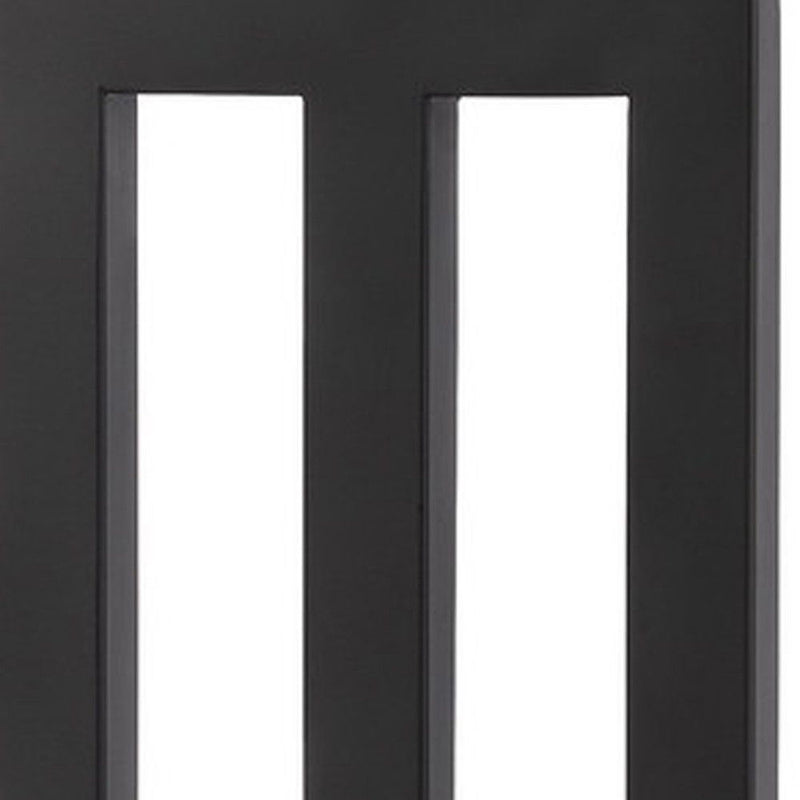 Metal USB Table Lamp With White Shade - Black