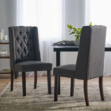 Load image into Gallery viewer, Sophisticated Tufted Dining Chair With High Back Design
