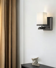 Load image into Gallery viewer, Frosted Glass Wall Sconce - Oil-Rubbed Bronze
