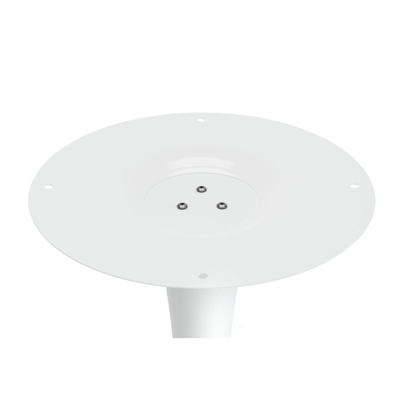 32" Metal Dining Table - White
