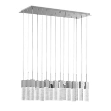 Load image into Gallery viewer, Cluster Multi Light Metal LED Dimmable Chandelier With Shades - Silver
