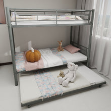 Load image into Gallery viewer, Bunk Bed For Kids, Convertible Frame With Ladders &amp; Guardrail
