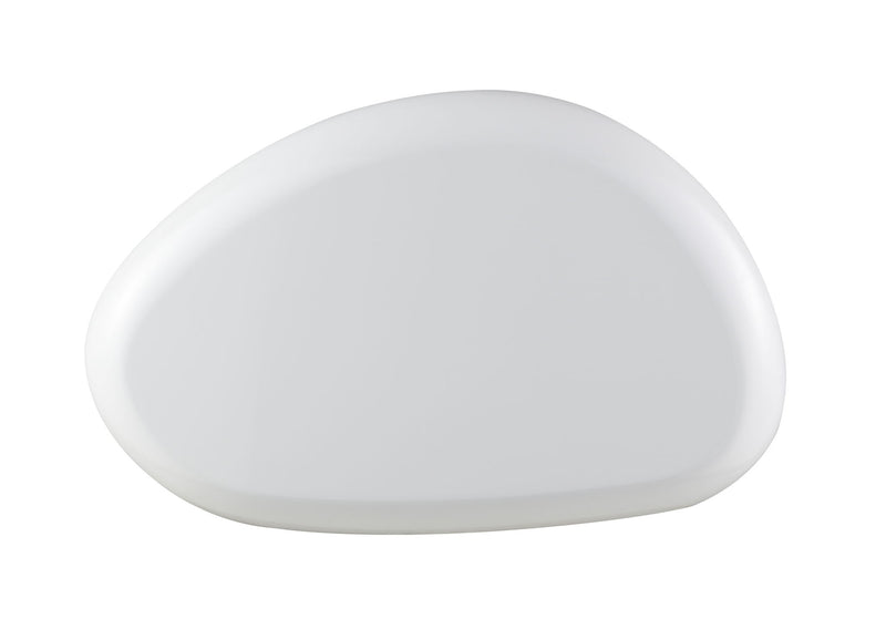 Wood Oval Coffee Table - White