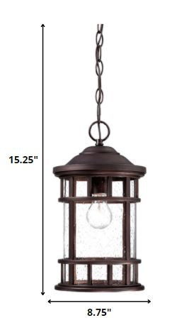 Lantern Seeded Metal Dimmable Chandelier With Clear Shades - Black