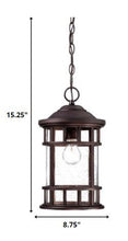 Load image into Gallery viewer, Lantern Seeded Metal Dimmable Chandelier With Clear Shades - Black
