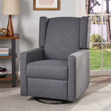 Load image into Gallery viewer, Landau Contemporary Fabric Upholstered Swivel Recliner
