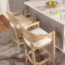 Load image into Gallery viewer, Americana - Mid-Century Modern Cane Back Counter Stool
