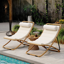 Load image into Gallery viewer, Outdoor Folding Chair With Adjustable Backrest (Set of 2)
