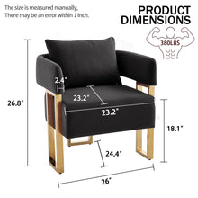 Load image into Gallery viewer, Modern Classic Design Decorative Chair Teddy Fleece Upholstered And Metal Foot
