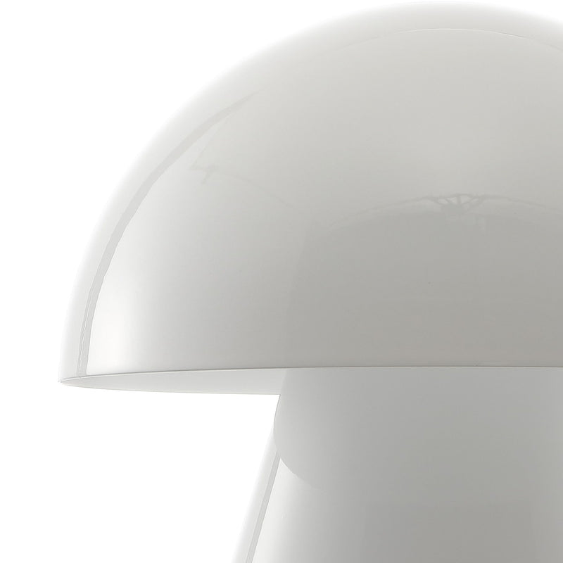 7" Novelty USB Table Lamp With Globe Shade - White