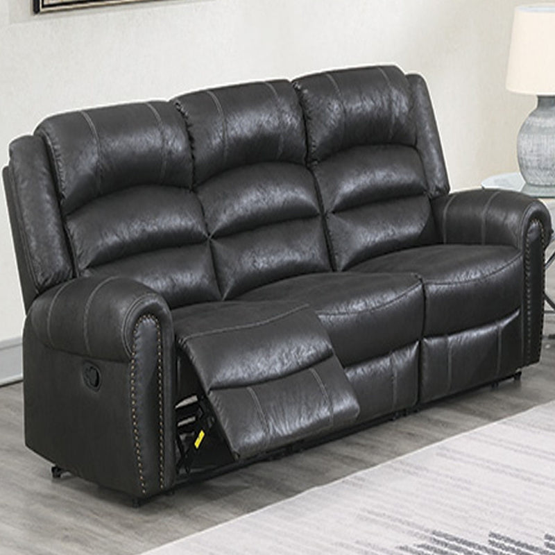 Power Reclining Sofa With Built In USB Port - Black