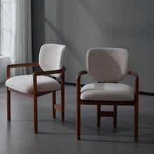 Load image into Gallery viewer, Upholstered Arm Dining Chairs (Set of 2)
