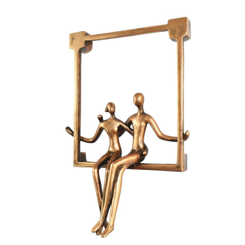 People Tabletop Sculpture (Set of 3) - Black / Pewter / Bronze