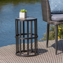 Load image into Gallery viewer, Outdoor Powder Coated Side Table - Gray

