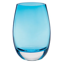 Load image into Gallery viewer, Oval Free Table Vase - Aqua / Clear
