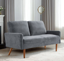Load image into Gallery viewer, Loveseat Sofa, European Style With Sleek Design, Modern &amp; Vintage Flair, Upholstered 2 Seater Couch
