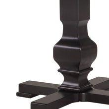 Load image into Gallery viewer, 47" Rounded Solid Wood Pedestal Base Dining Table - Espresso
