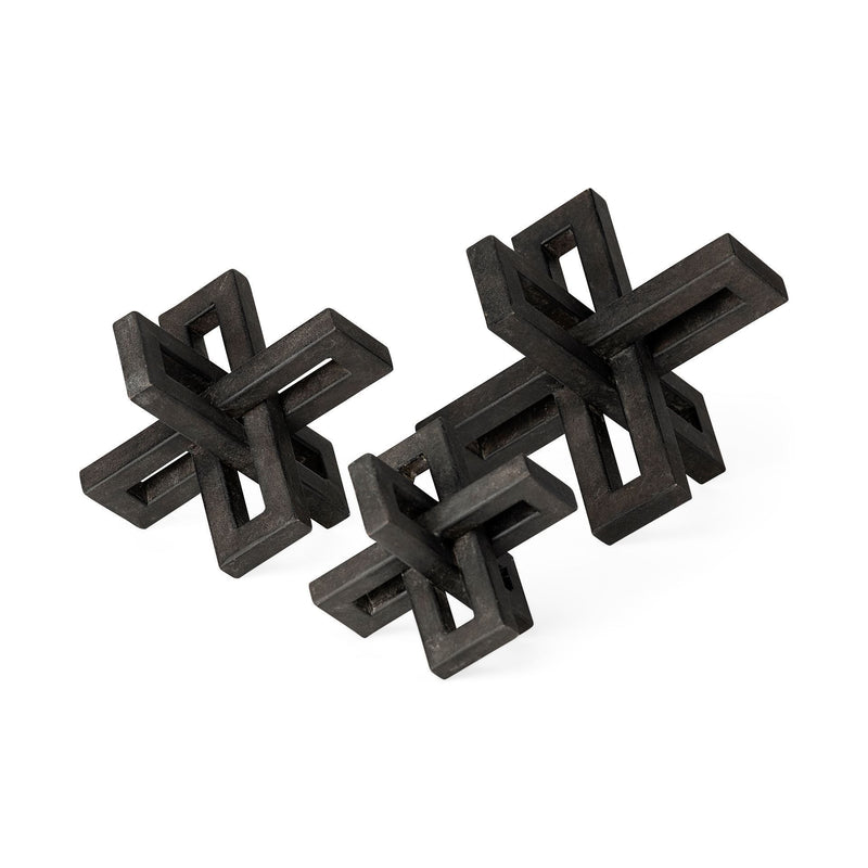 Tabletop Sculpture (Set of 3) - Black