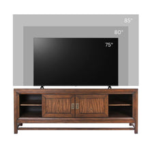 Load image into Gallery viewer, TV Stand Console, For TVs Up To 85", 2 Tone - Brown
