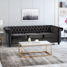 Load image into Gallery viewer, Chesterfield Style 3 Seater Sofa With Deep Button Tufting
