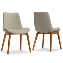 Load image into Gallery viewer, Solid Wood Dining Parsons Chairs (Set of 2) - Natural / Walnut
