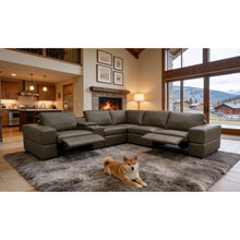 Load image into Gallery viewer, Upholstered Large Arms Sectional With Recliner Seats
