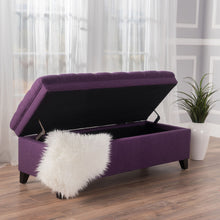 Load image into Gallery viewer, Juliana - Storage Ottoman With Birch Legs
