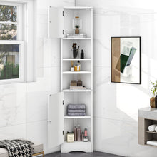 Load image into Gallery viewer, Multi Functional Corner Cabinet With Adjustable Shelves And 2 Doors
