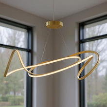 Load image into Gallery viewer, Metal LED Dimmable Smart Enabled Chandelier - Gold
