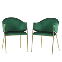 Load image into Gallery viewer, Modern Upholstered Dining Chair With Frame And Plush Velvet
