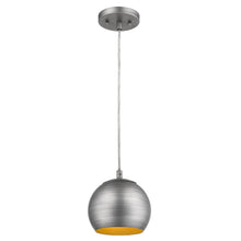 Load image into Gallery viewer, Light Hanging Dome Light - Gray / Gold
