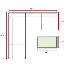 Load image into Gallery viewer, Modular 4 Person Outdoor Seating Group With Cushions - Espresso
