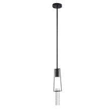 Load image into Gallery viewer, Transparent Metal LED Dimmable Chandelier With Shades - Black / Clear
