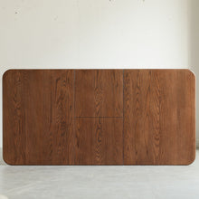 Load image into Gallery viewer, Round Corner Diagonal Leg Telescopic Table For 6 - 8 People To Meet Dining Table
