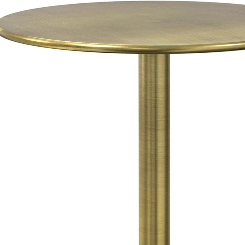 23" Metal Round End Table - Gold